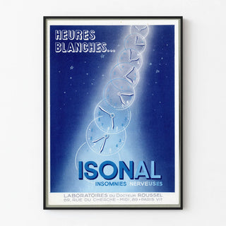 Vintage ISONAL Poster for Nervous Insomnia