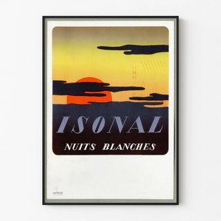 Vintage poster Isonal White Nights Sunset