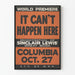 Vintage poster It Can't Happen Here - World premiere