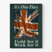 Decorative poster It's Our Flag - British flag and patriotic slogan