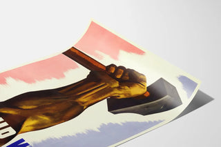 World War Poster - It’s Our War - Fist and Hammer