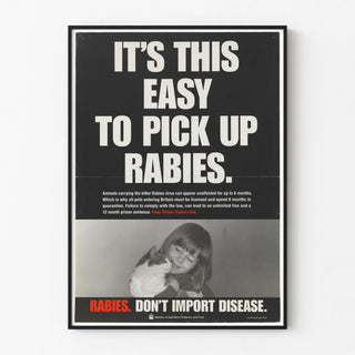 Rage Prevention Poster - Avoid Importation of the Disease