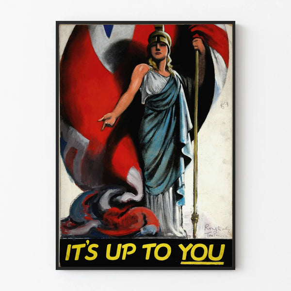 Vintage patriotic poster 'It's Up To You' wall decoration