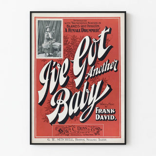 Vintage musical poster I've Got Another Baby