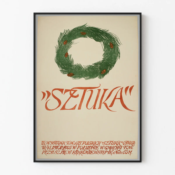 Art Nouveau Poster for Polish Artistic Exhibition 1905