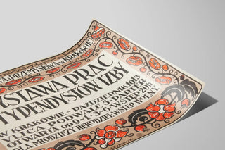 Vintage poster for the artistic exhibition Izba in Kraków — artwork view