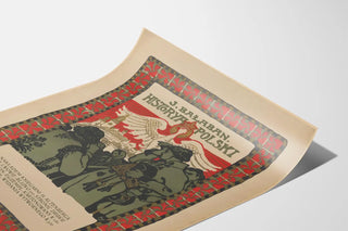Decorative poster of Polish history J. Bałaban