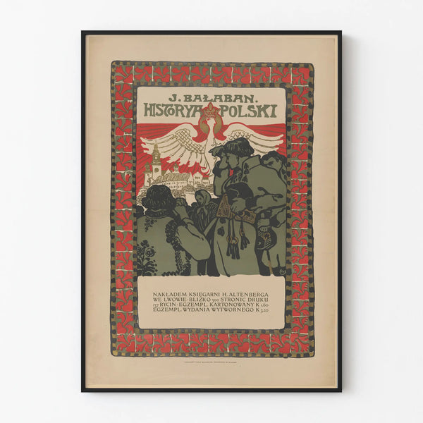 Decorative poster of Polish history J. Bałaban