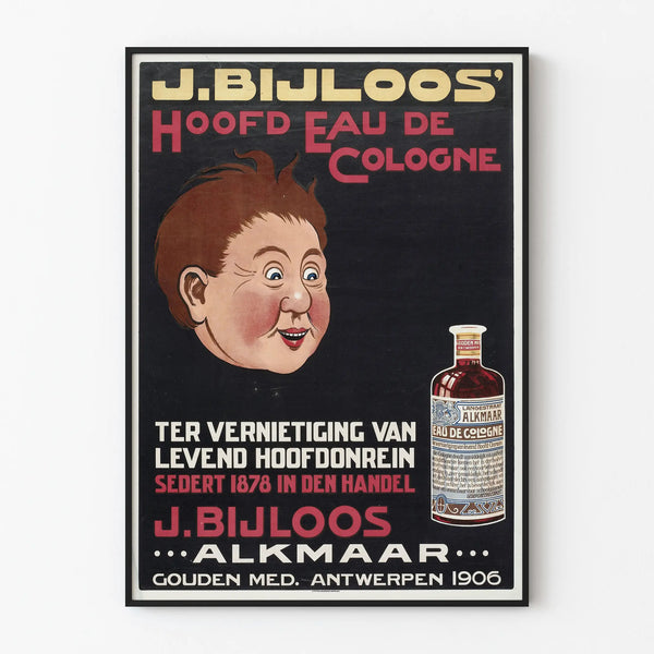 Vintage poster Eau de Cologne J. Bijloos 1906