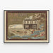 Vintage Poster J. Delaye Jewelry and Watchmaking in Grenoble — framed artwork on a wall