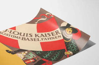 Vintage Costume and Flags Poster J. Louis Kaiser