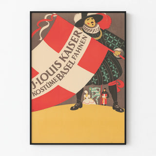 Vintage Costume and Flags Poster J. Louis Kaiser