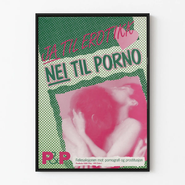 Poster Ja Til Erotik Nei Til Porno - Committed Wall Decoration