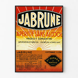 Vintage poster JABRUNE non-alcoholic aperitif
