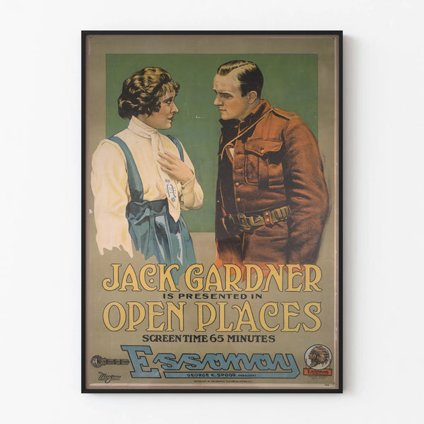 Vintage Jack Gardner Open Places Poster - Retro Wall Decoration