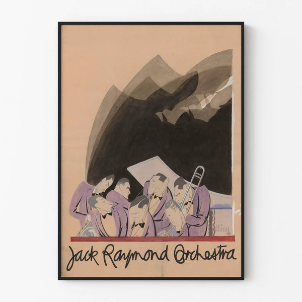 Vintage poster of Jack Raymond orchestra