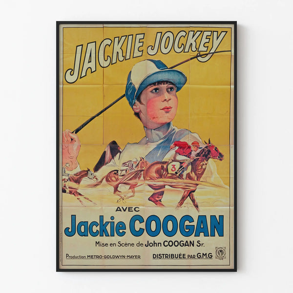 Vintage Jackie Jockey poster sports wall decoration