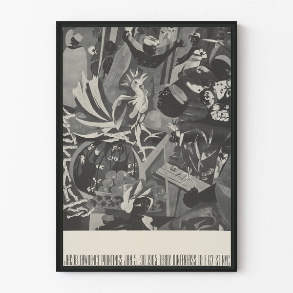 Artistic Poster Jacob Lawrence Paintings 1965 - Vintage Wall Decoration