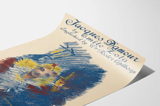 Jacques Damour poster by Émile Zola vintage style
