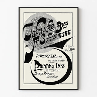 Vintage poster Jaenecke Bros & Fr. Schneemann Prints and Inks