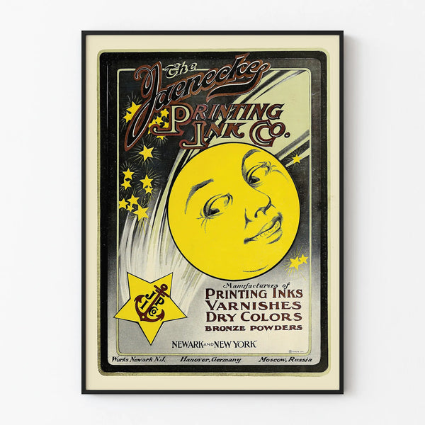 Vintage poster Jaenecke Printing Ink Co - Retro wall decoration