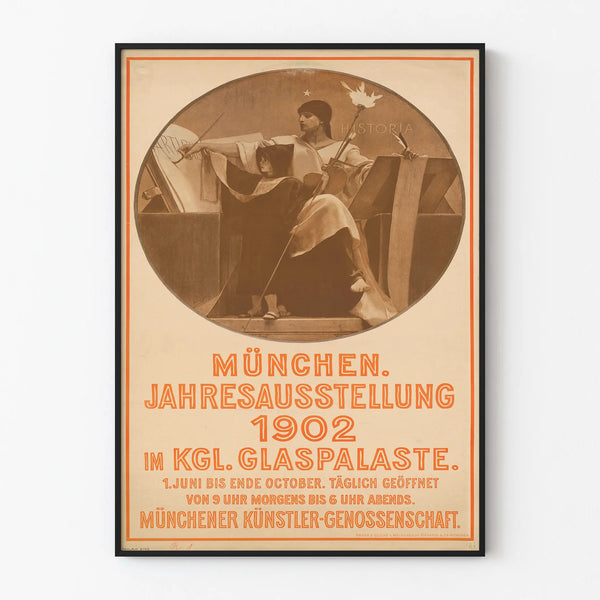 Vintage Poster for the Annual Exhibition Munich 1902 - Artistic Wall Decoration