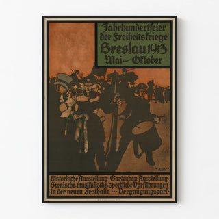 Vintage Poster of the Centennial Celebration of the War of Independence, Breslau 1913
