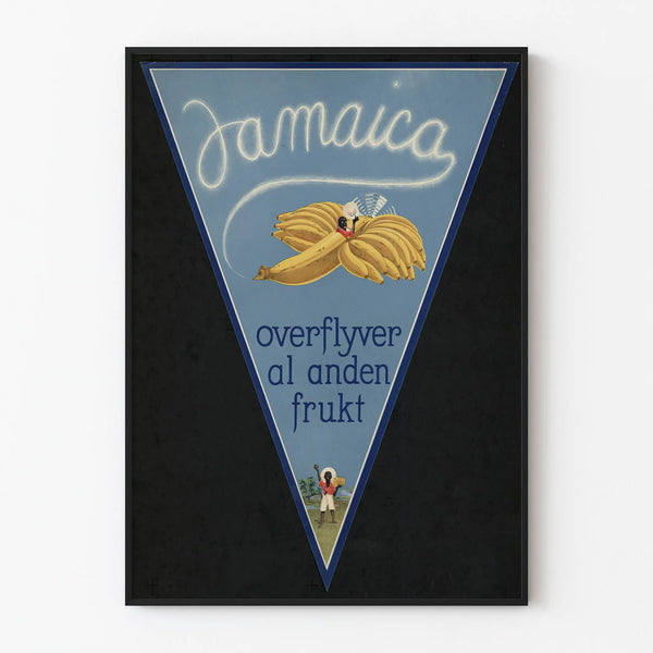 Vintage poster of Jamaican bananas wall decoration