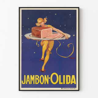 Vintage Olida Ham Advertising Poster