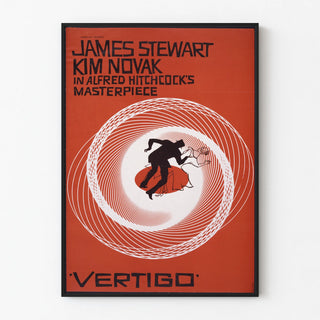 Vertigo film poster by Alfred Hitchcock