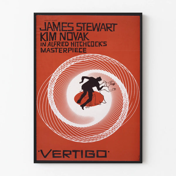 Vertigo film poster by Alfred Hitchcock