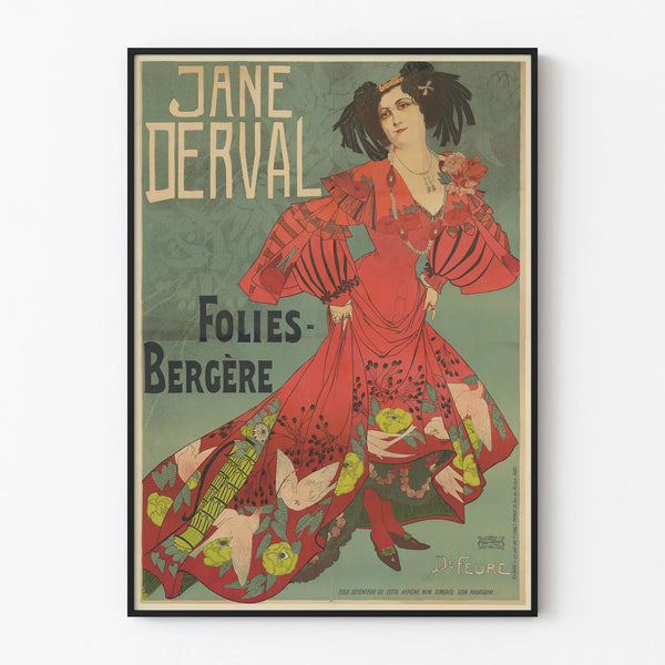Jane Derval Poster at the Folies Bergère