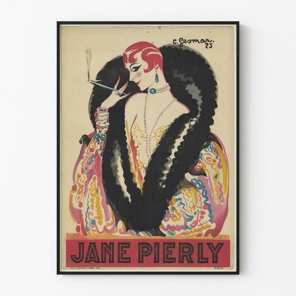 Vintage poster Jane Pierly 1925 – Art Deco wall decoration