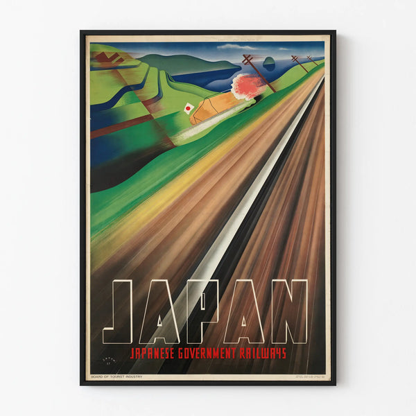 Vintage Japanese Poster - Japanese Government Railways