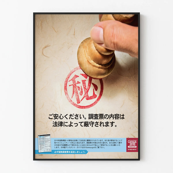 Japanese Privacy Poster for Wall Decoration