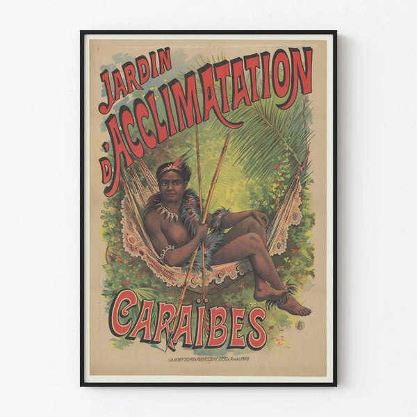 Vintage Poster of the Caribbean Botanical Garden - Wall Decoration