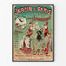 Vintage poster of the Paris Garden - Show of Pacha Ismaël Abdurrahman