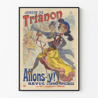 Vintage Poster of Trianon Garden, Let's Go! Spectacular Review