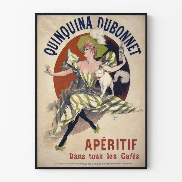 Vintage poster Quinquina Dubonnet aperitif wall decoration