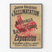 Vintage Poster of the Acclimatization Garden Zoo and Farm Animals