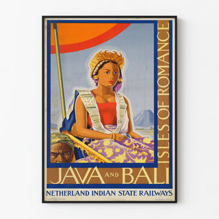Vintage Java and Bali Poster - Isles of Romance