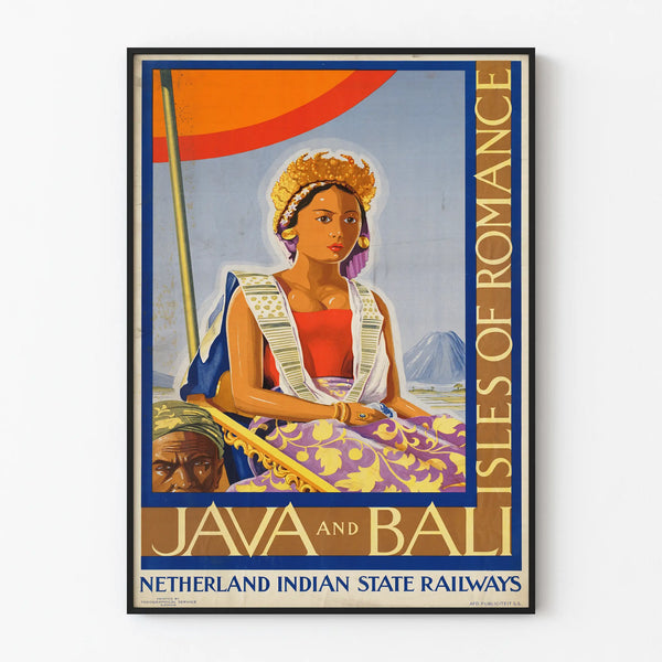 Vintage Java and Bali Poster - Isles of Romance