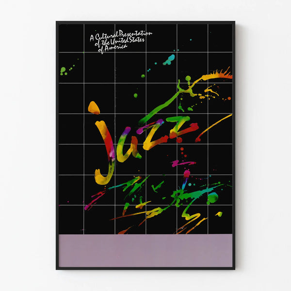 Decorative Jazz Poster, a Cultural Showcase of the United States