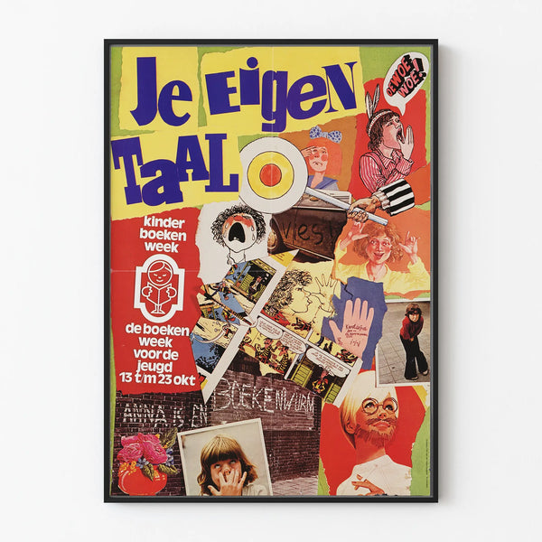 Vintage poster Je Eigen Taal - Children's wall decoration