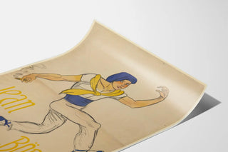 Vintage poster of Jean Börlin, dancer in sailor costume