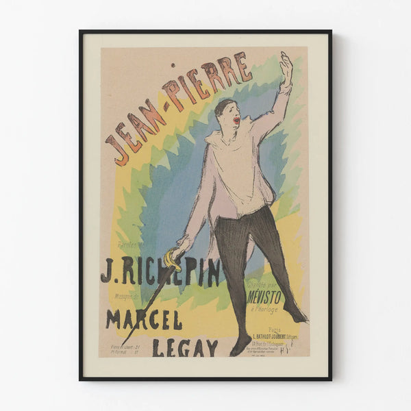 Vintage Jean-Pierre Poster for Wall Decoration Artem Legrand