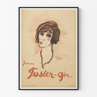 Vintage portrait poster of a woman by Charley Gir