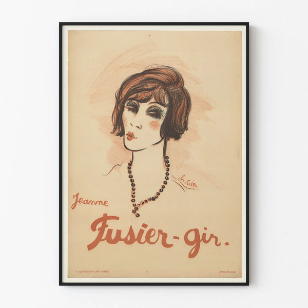 Vintage portrait poster of a woman by Charley Gir