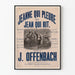 Vintage Poster Opérette Jeanne Who Cries and Jean Who Laughs by J. Offenbach