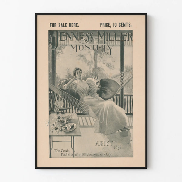 Vintage poster Jenness Miller Monthly - August 1895